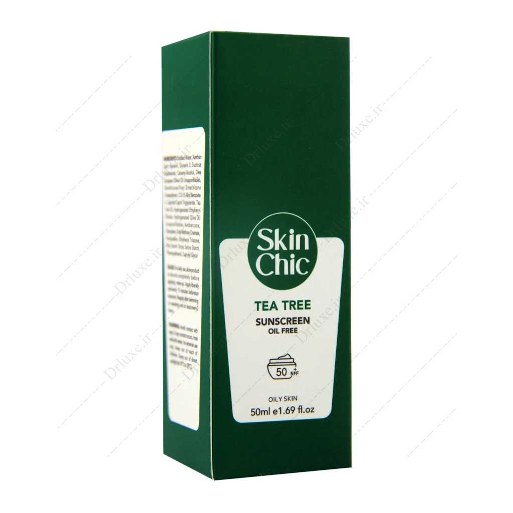 کرم ضد آفتاب SPF50 پوست چرب اسکین شیک حاوی روغن درخت چای